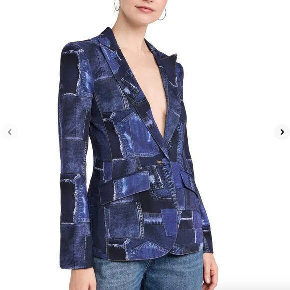 cinq a sept Jackets & Blazers - Cinq à Sept photoreal denim cheyenne blazer US 6